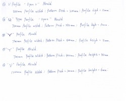 V Profile Mould specification