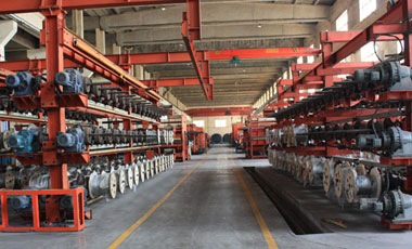 Production equipment of steel cord conveyor belt