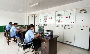 Rubber mix Central control room