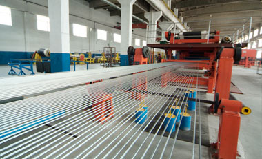 Steel rope core conveyor belt production line (2)