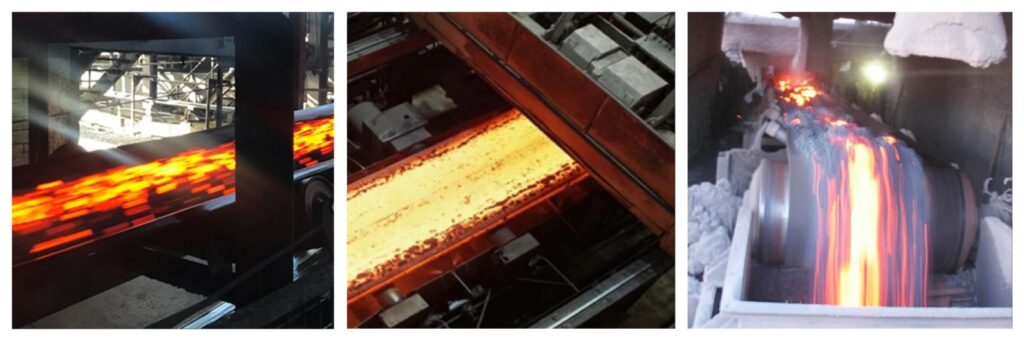 Heat resistant EP canvas chevron rubber conveyor belt