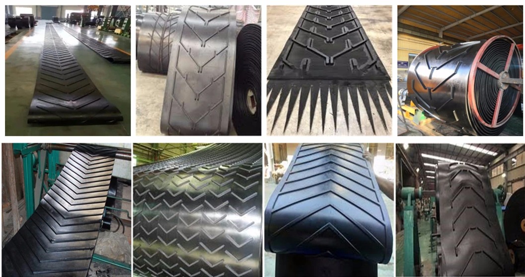 Closed-V rubber chevron belts