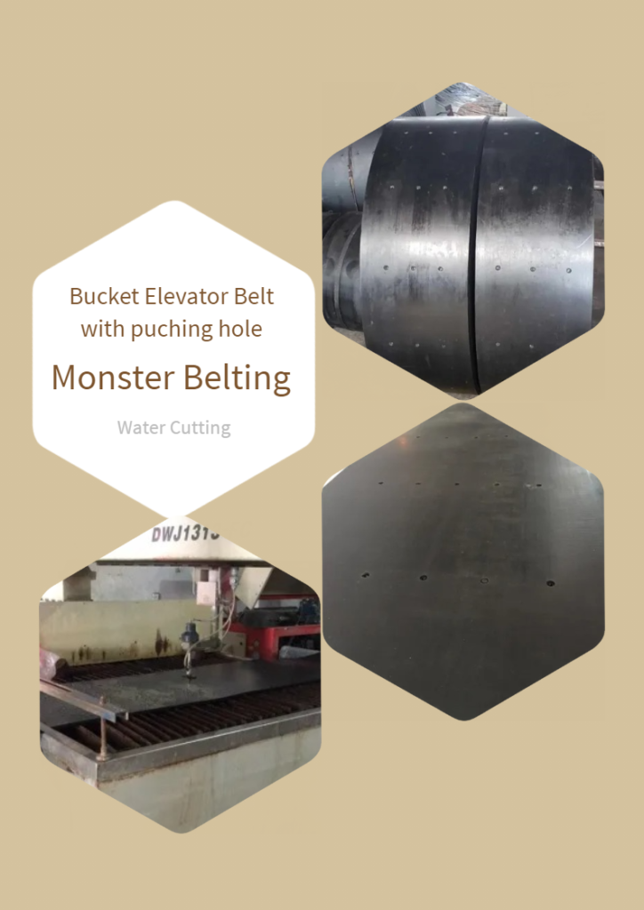 Bucket elevator belts