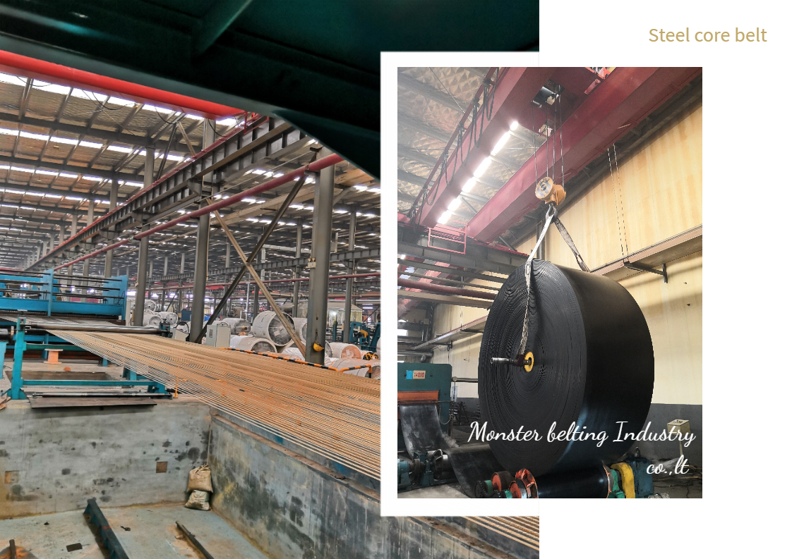 Monster belting | ST2000 steel cord belting for stone plant
